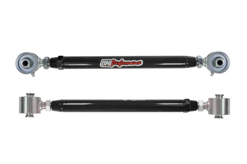 Chevrolet Camaro Alignment Toe Arms - Rear - UMI Performance - Adjustable, Roto-Joint - Black - `16-`24